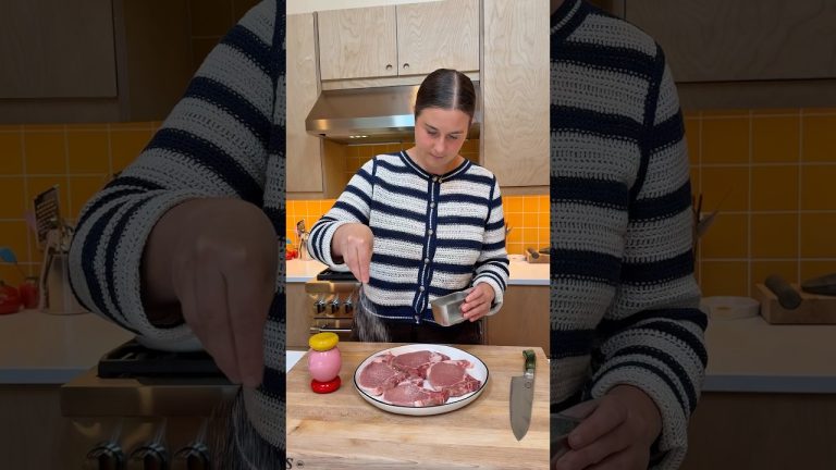 pork chops and roasted grapes