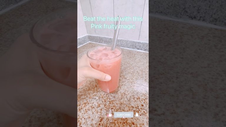 “This pink antioxidant-packed cooler is the ultimate refreshment for glowing skin #healthy#ytshorts