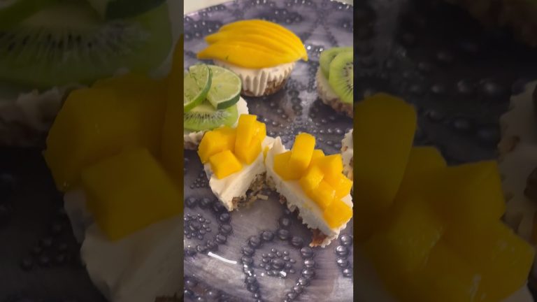 No-Bake Vegan Cheesecake Bites 🥥 Dairy-Free & Creamy Dessert Recipe