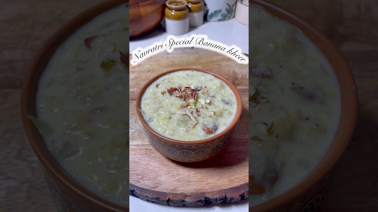 Kachha Banana Kheer #bananakheer #navratrispecial #navratri #dessert #flavorsbyanju #shorts #vrat