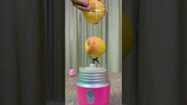 Fresh Apple Juice with Portable Blender 🍎 | Quick & Easy Recipe