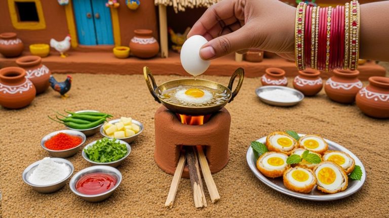 Miniature Egg Pakora Recipe | Crispy Egg Bajji | Indian Street Food