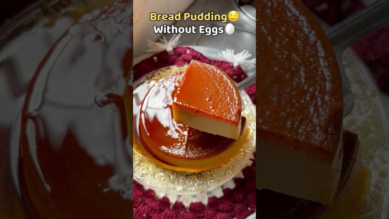 Eggless Bread Pudding Recipe | Soft & Sweet Dessert | Easy Homemade Pudding | Viral Bread Pudding