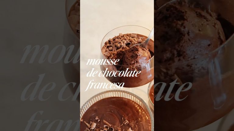 Mousse de Chocolate Francesa #receita #sobremesa #shorts