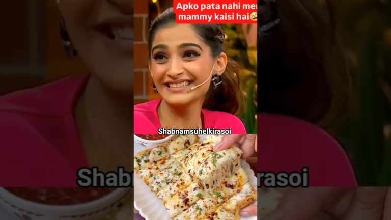 #shorts Sonam ने अपनी मां के बारे में बताया Cheesy Garlic Bread Recipe #food#recipe#bollywood#kapoor