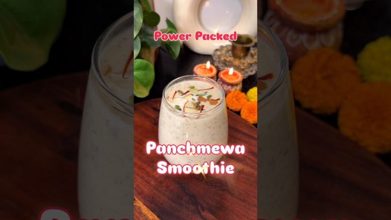 🥤💪 Navratri Fasting ke liye Power Packed Smoothie ✨ #navratri #healthy #ytshorts