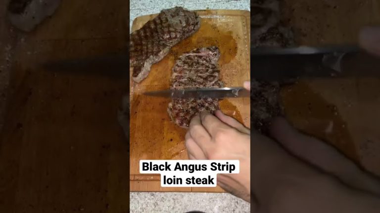 Australian Black Angus Strip Loin Steak #steak #blackangus