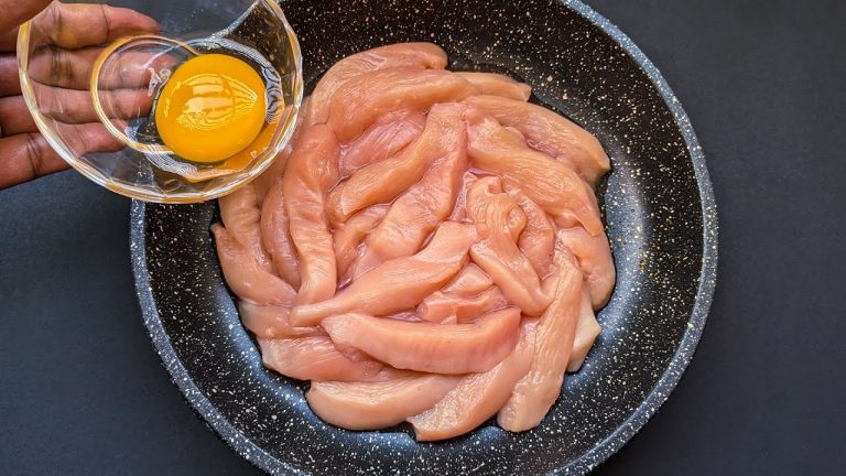 Just 10 minutes Chicken Recipe! Easy & Delicious Snacks. Simple Breakfast Idea with Egg!