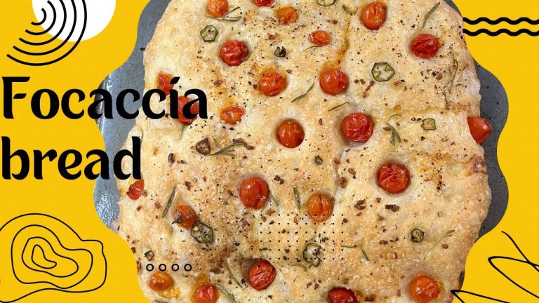 No-Knead Focaccia Bread Recipe /How to Make Focaccia Bread at Home@irfanakitchendiary