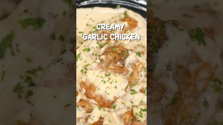 CREAMY GARLIC CHICKEN 😍 #chicken #creamygarlicchicken #foodstagramming #instagood #instalike