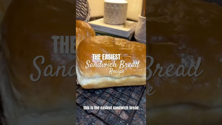 The EASIEST Sandwich Bread | How to Make Sandwich Bread (Beginners Bread Recipe) #shortrecipe