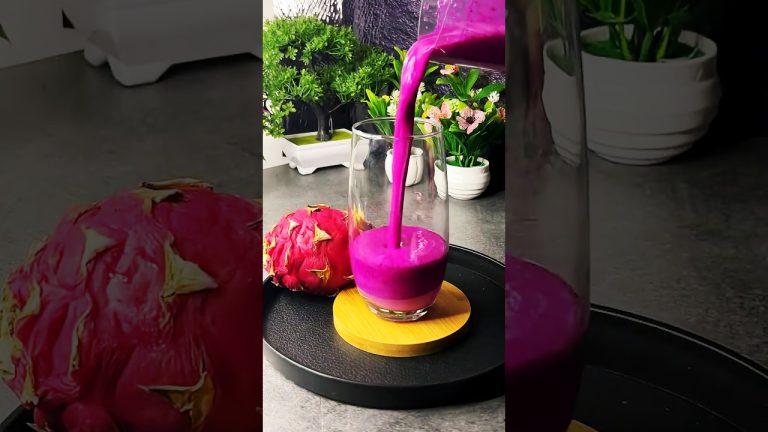 How to Make Dragon Fruit Juice | Healthy Milkshake #juice #dragon #viral #shorts