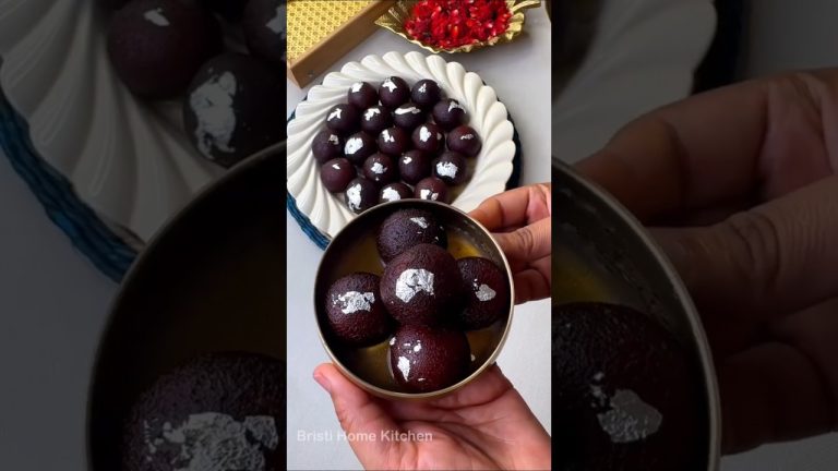 😋 Soft & Juicy Gulab Jamun Recipe | Perfect Indian Sweet Dessert | #brishtifoodkitchen #ytshorts