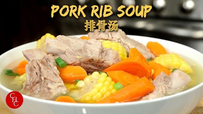 Pork Rib Soup with Carrots and Corn, good for cold weather or any weather | 排骨汤