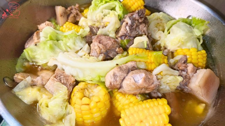PORK NILAGA with Cabbage and Corn Recipe Filipino Dish  | Kitty Kitchen Recipes