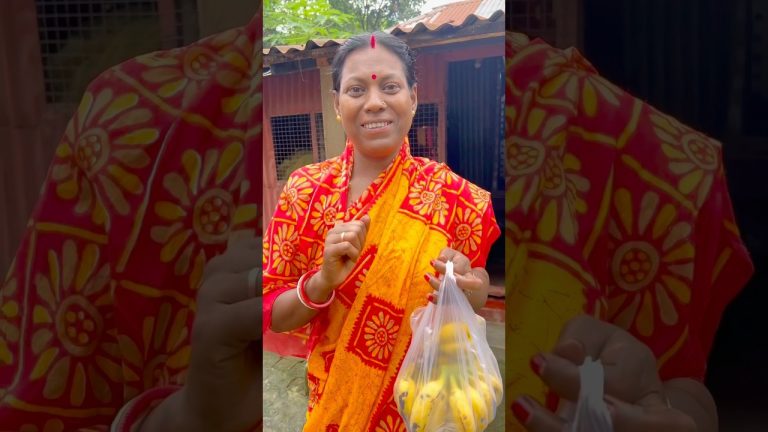 কলার মিষ্টি | Kolar Misti Recipe #shorts #cooking #food #recipe