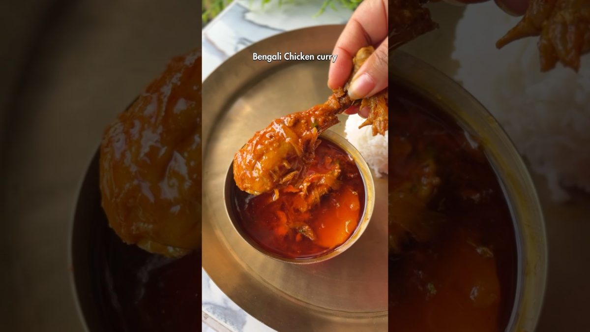 Chicken Lal Jhol! Bengali Special Chicken Curry! #murgirlaljhol