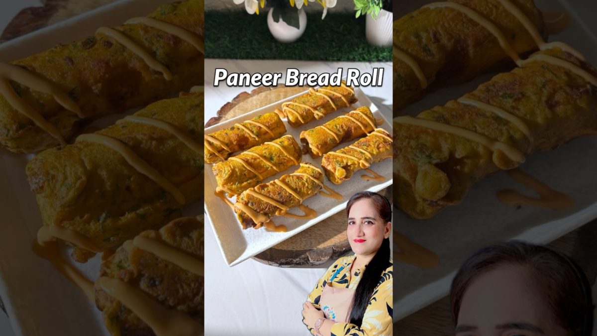 Trending Paneer Bread Roll Recipe #paneer #recipe #shorts