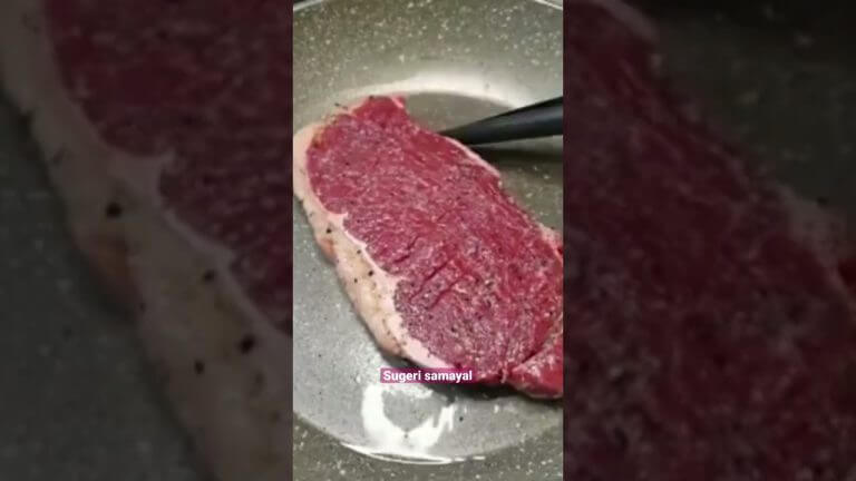 Beef steak 🥩 juicy homemade cook #tamil #food #beef #shorts #trending #new #nonveg