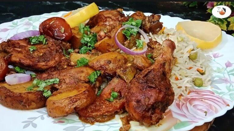 Easy Chicken Roast Recipe – Soft and Juicy Baked Chicken with Potatoes