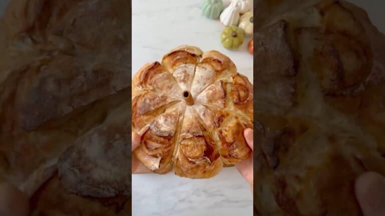 How to make sourdough bread with pumpkin butter ￼￼|#easy #sourdoughbread #recipe #short #Yummy