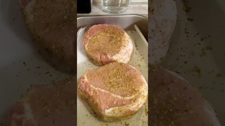 Grilling Thick-Cut Pork Chops | Smokey & Juicy #shorts