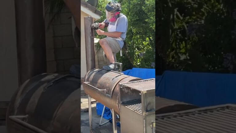 Offset smoker build #bbq #diy #metalworking #welding