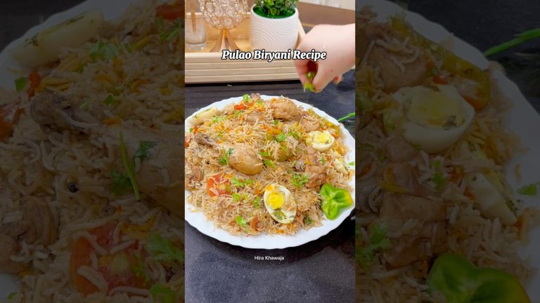 1 kg Chicken Pulao Biryani Recipe #biryanirecipe #tikkabiryani #shorts #newrecipe