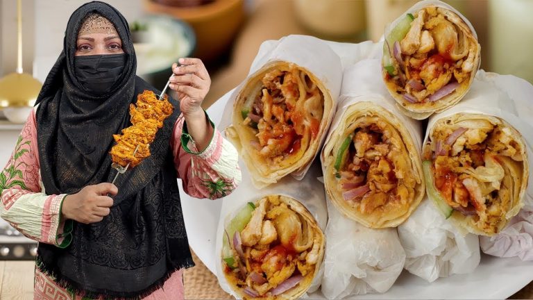 Authentic Chicken Arabic Shawarma Recipe With Homemade Sauce