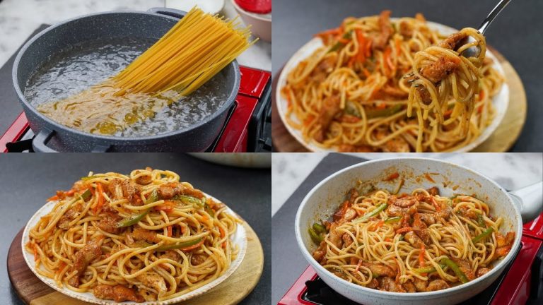 Chilli Chicken Chowmein Recipe | Street Style Chicken Chow Mein | Cafe Style Chicken Chowmein