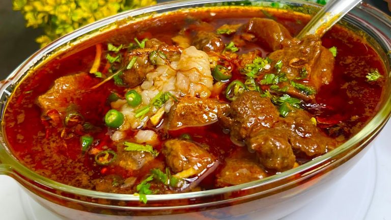 Purani Dilli Jama Masjid Famous Nalli Nihari Recipe | Dawat Special Degi Nihari Recipe