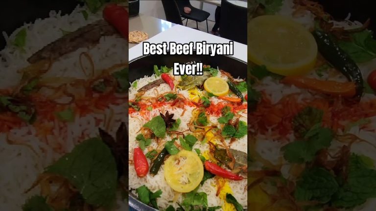 Best Beef Biryani Ever!! #biryani #pakistanifood #shorts