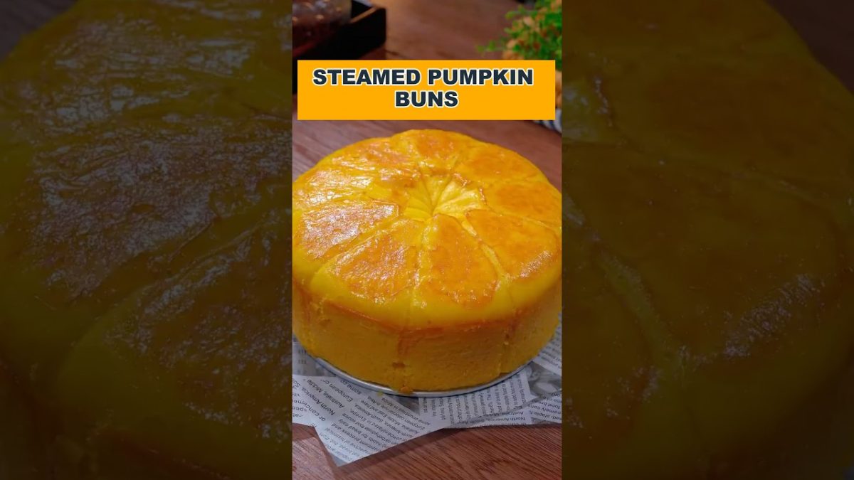Tasty Recipes😋How to Make Delicious Steamed Pumpkin Bread #shorts #PumpkinBread #SteamedBread