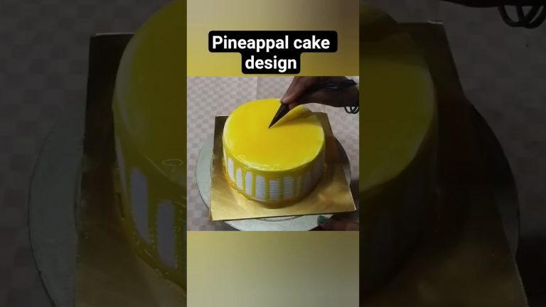 Pineappal Cake New Design||Simple cake Decoration|Cake Decoration Idea #shortsviral #short