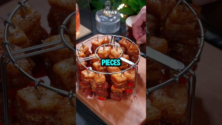 Air Fryer Pork Belly Skewers