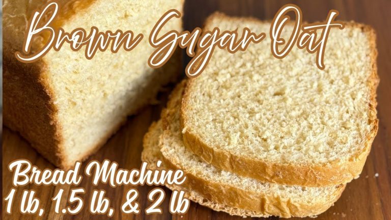 Brown Sugar Oatmeal Bread | Bread Machine Recipe (1 lb, 1.5 lb, 2 lb)
