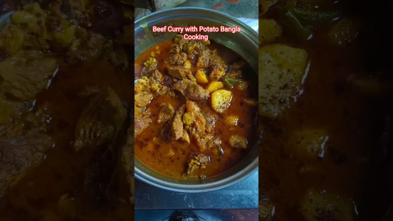 Alu Diye Gorur Mangsho Ranna | BeeF Curry #shorts #youtubeshorts #trending #viral #recipe #cooking