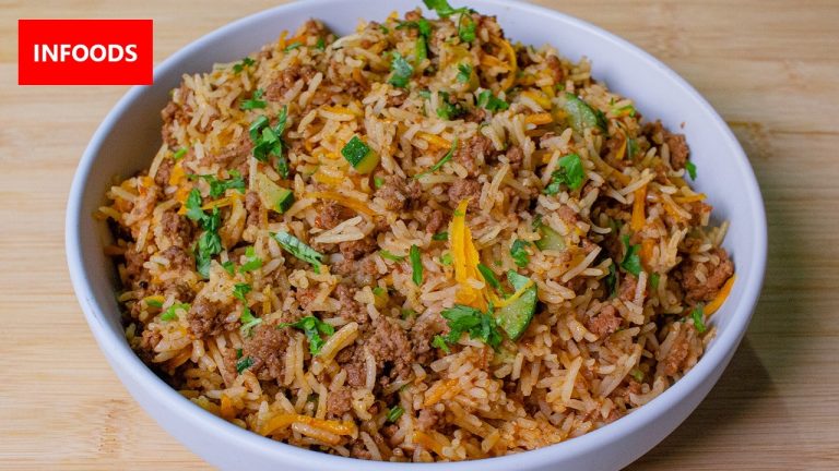 Minced Meat Pilau Recipe | How to Make Beef Pilau | Infoods