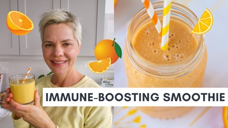 Immune-Boosting Orange Banana Smoothie (Vegan & Dairy-Free)