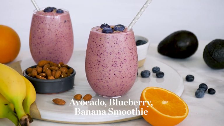 Avocado, Blueberry, and Banana Smoothie with FAGE Total Recipe