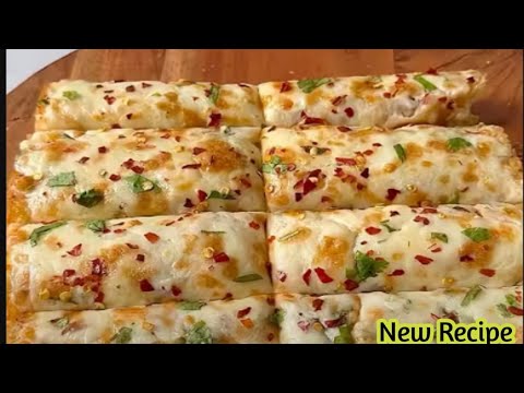 5 Minutes Recipe |Cheesy Garlic bread Recipe |Cheese Bread |Bread Pizza |New Recipe