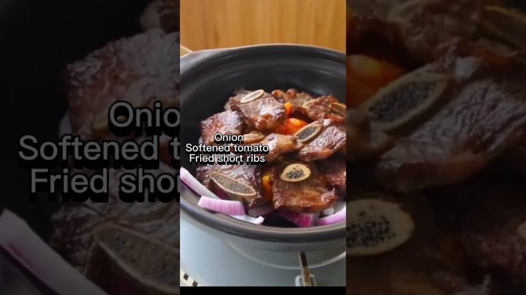 Braised beef short ribs