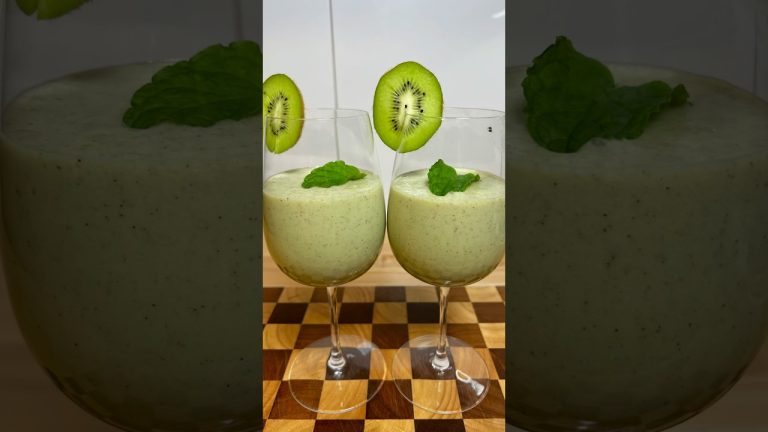 Refreshing Kiwi Banana Smoothie #shorts #healthy #smoothie #food #asmr