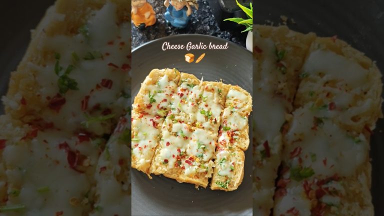 cheese garlic bread 🍞| garlic bread recipe #shorts #garlicbread #snacks #viral #food #breadrecipe
