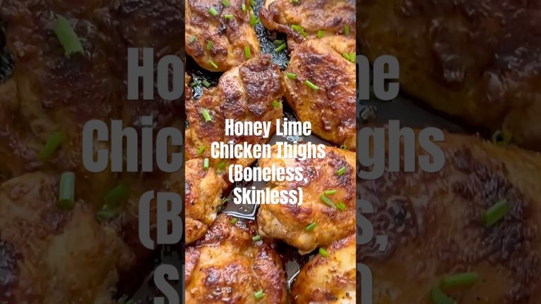 Honey Lime Chicken Thighs #chickenrecipes