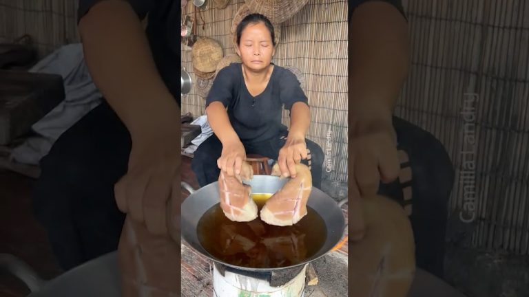 How to Cook Fried pig's feet with tamarind fruit recipe