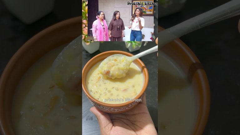 shilpa shetty  favourite dessert #shilpashetty #moongdalkheer #payasam #farahkhan #shorts #recipe