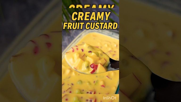 Easy Homemade Fruit Custard l Dessert recipes  🤤 #shorts #dessert #fruitcustard #trending #cooking