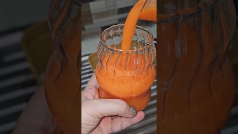 Papaya-Carrot Smoothie | Antiaging Health Smoothie