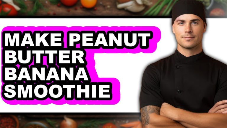 How To Make Peanut Butter Banana Smoothie (Easy Method)